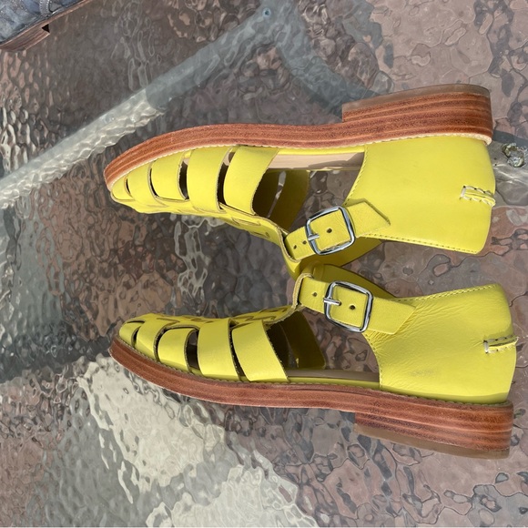 Everlane Yellow Leather Day Fisherman Sandals Size 7 - Picture 7 of 16